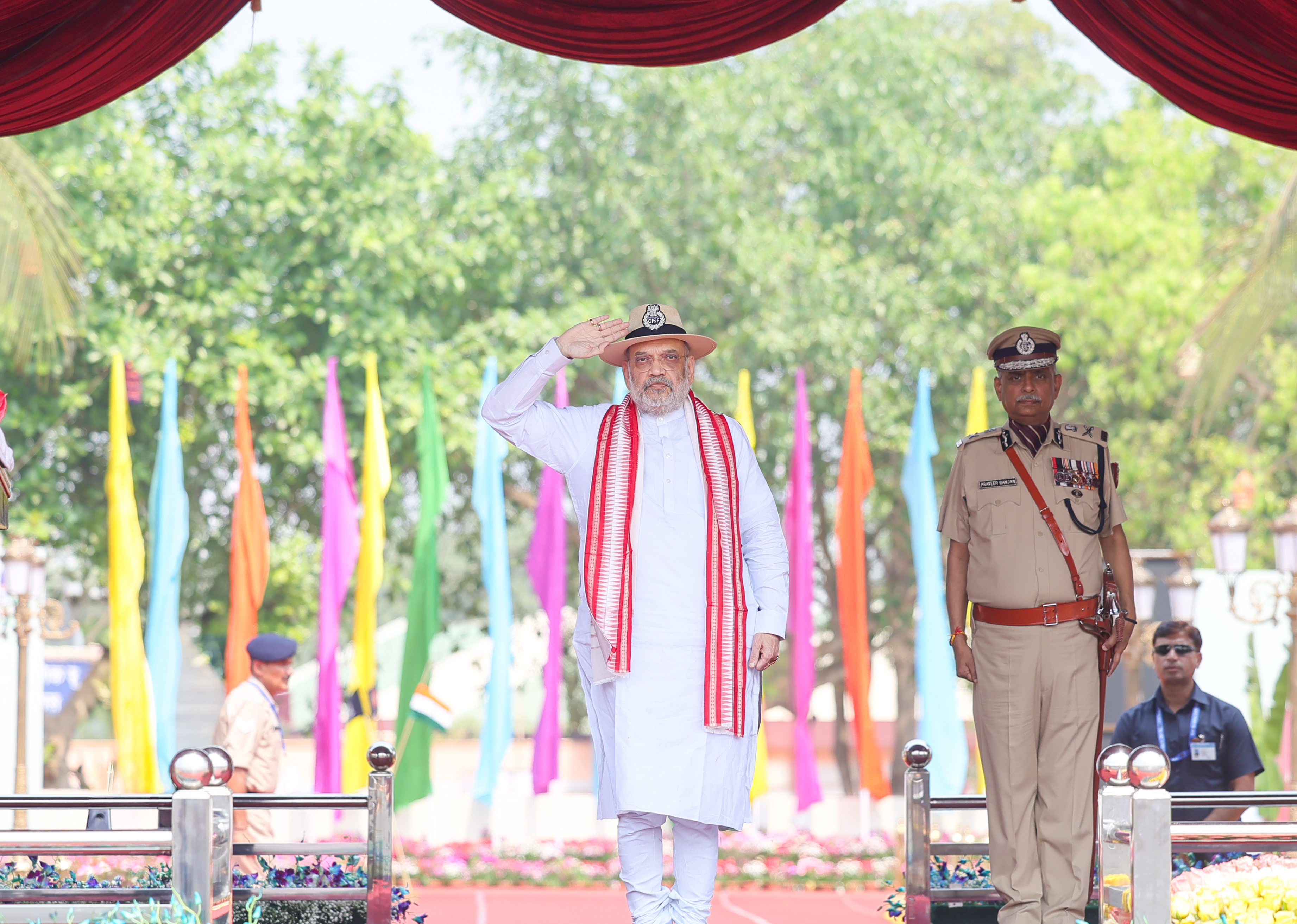 Union Home Minister and Minister of Cooperation, Shri Amit Shah addresses 57th Raising Day ceremony of CISF as the Chief Guest in Mundali, Odisha