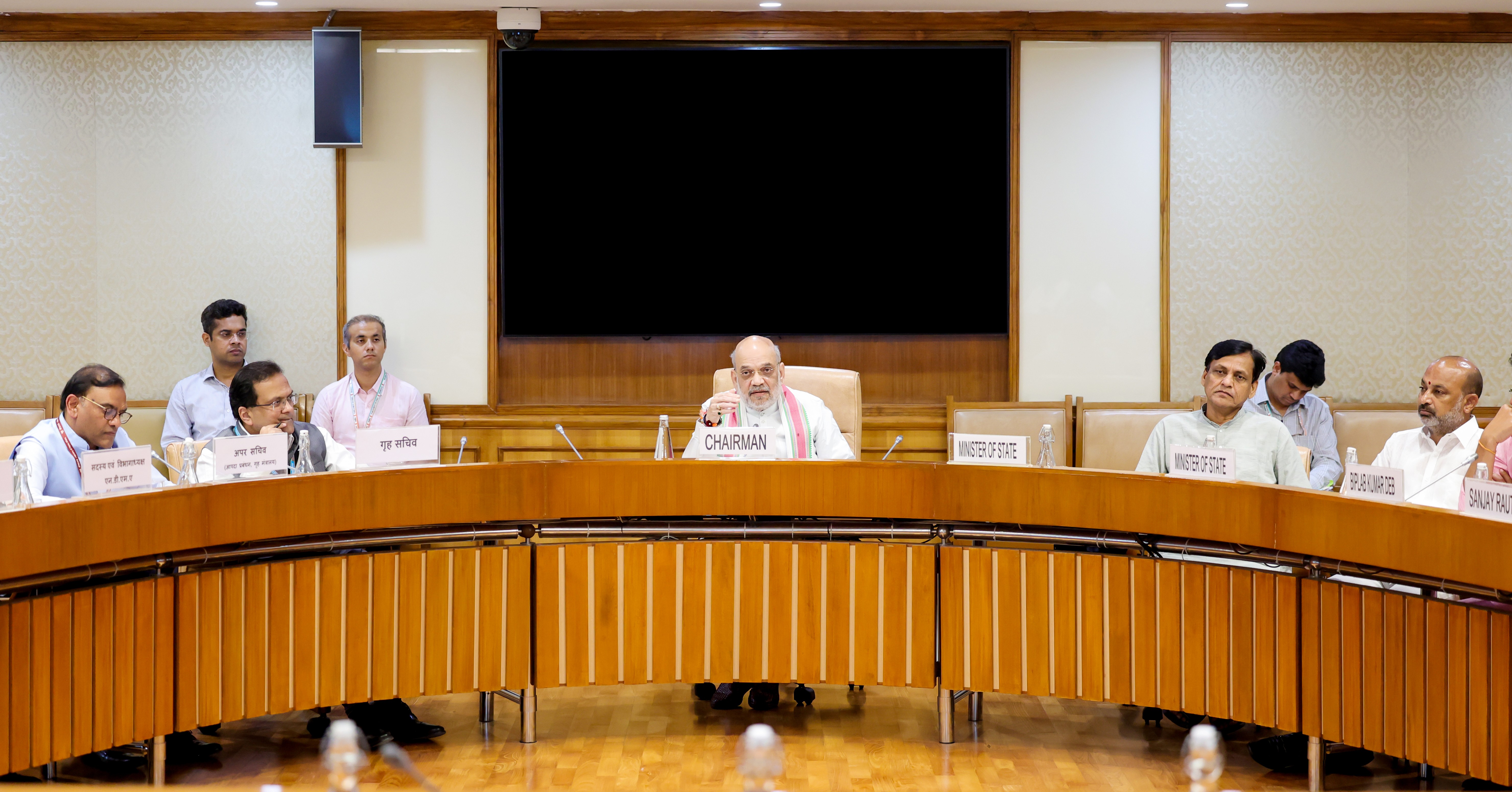 Union Home Minister and Minister of Cooperation Shri Amit Shah chaired the meeting of the Parliamentary Consultative Committee for the Ministry of Home Affairs on 'Disaster Management and Capacity Building' in New Delhi (19 August 2025)