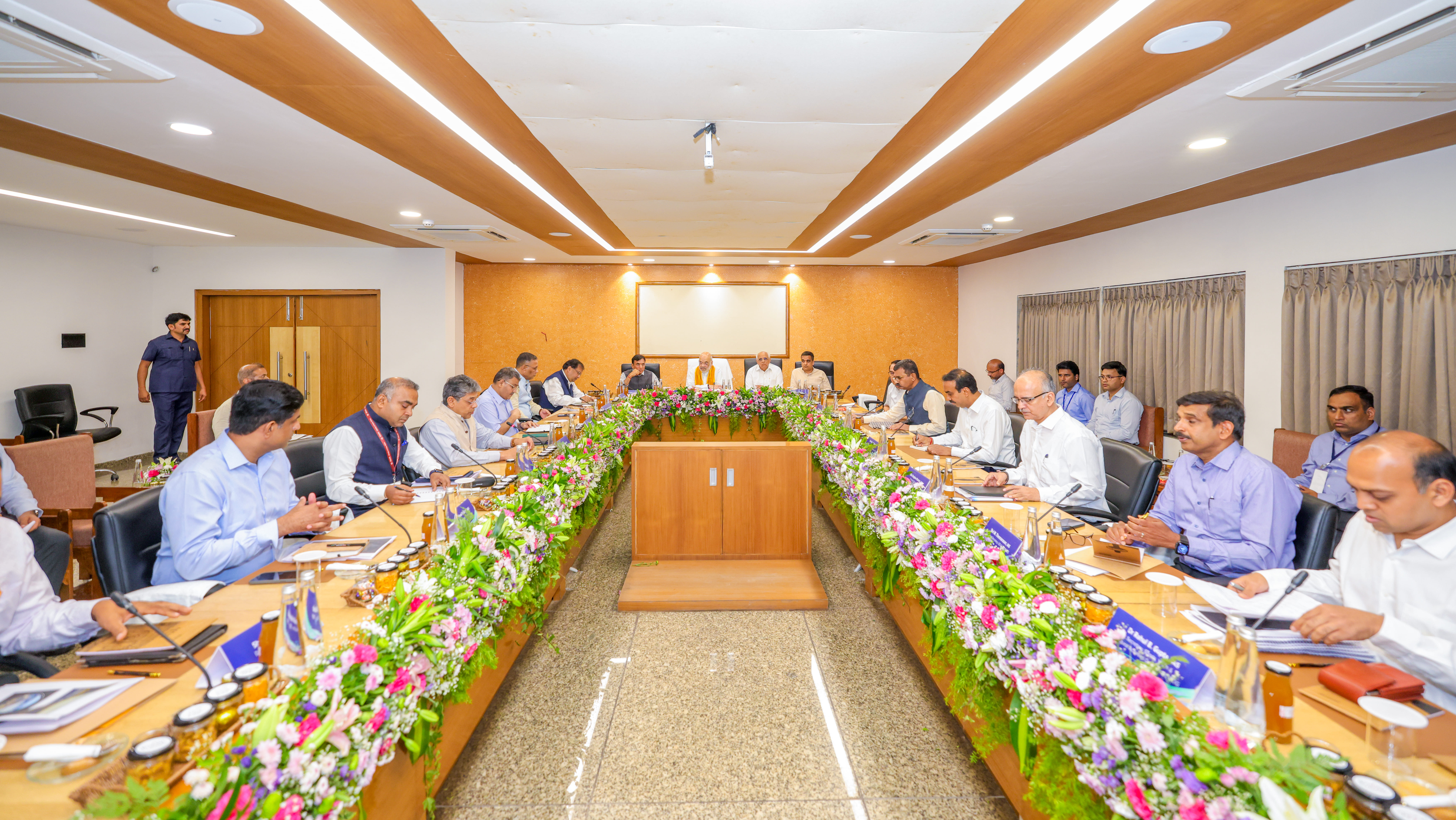 Union Home Minister and Minister of Cooperation Shri Amit Shah reviewed the progress of sports infrastructure and related projects during meetings held in Ahmedabad.