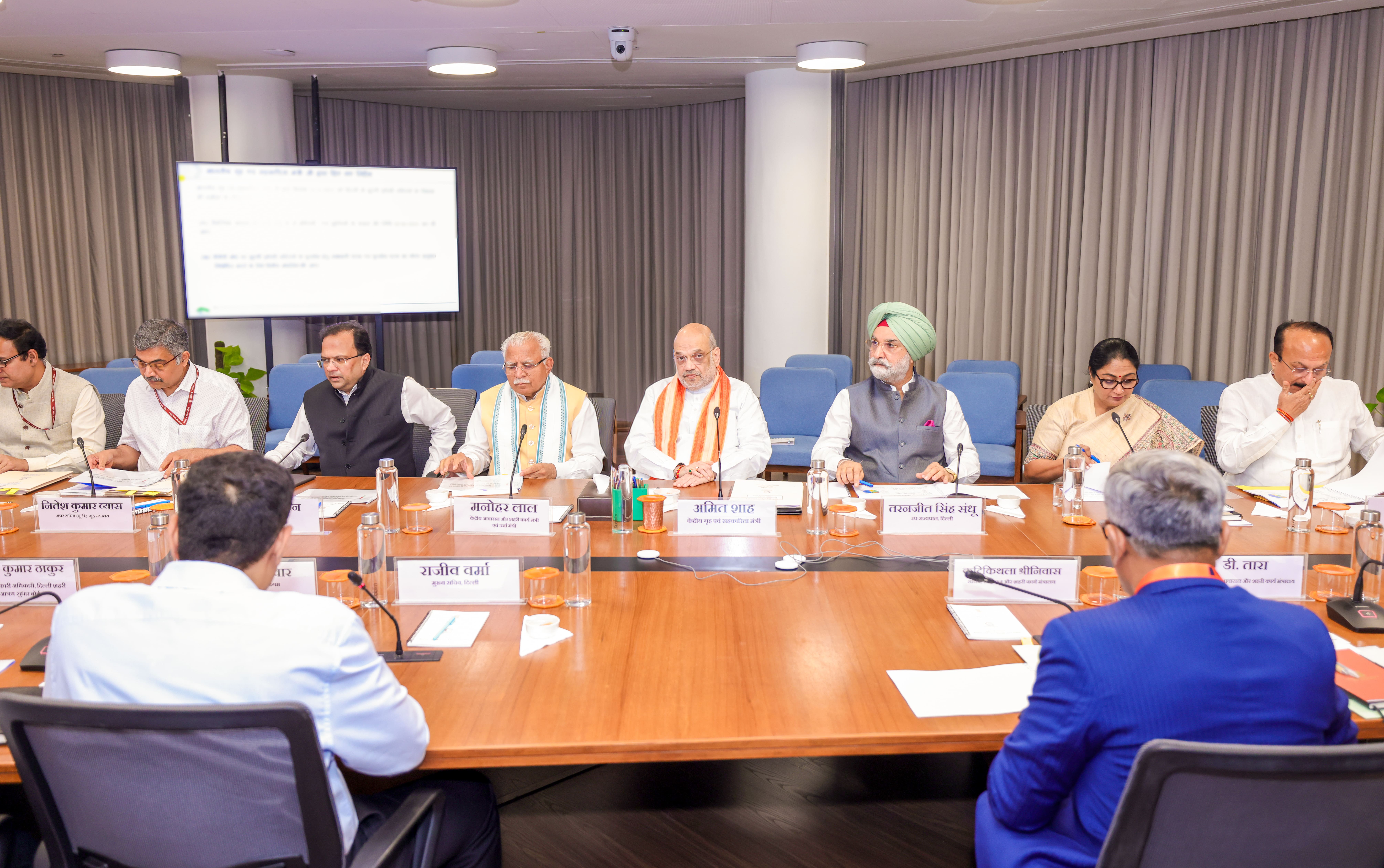 Union Home Minister and Minister of Cooperation Shri Amit Shah chaired a meeting on rehabilitation and resettlement of slums in Delhi.