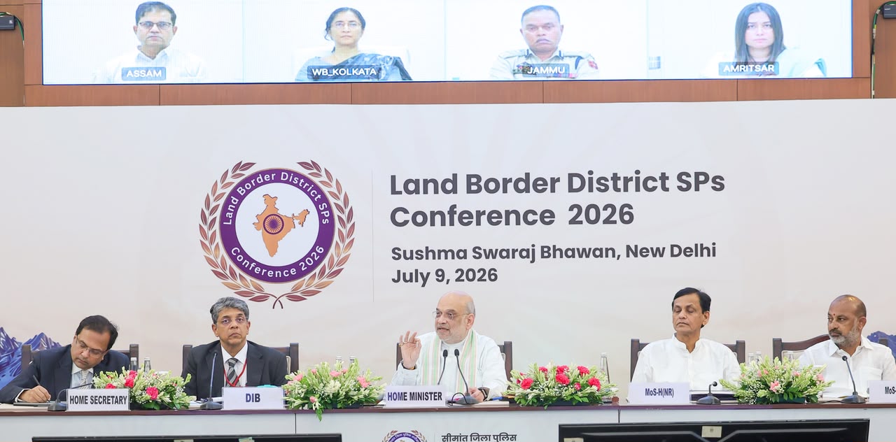 Union Home Minister and Minister of Cooperation Shri Amit Shah addresses Land Border Districts’ Superintendents of Police Conference-2026 in New Delhi