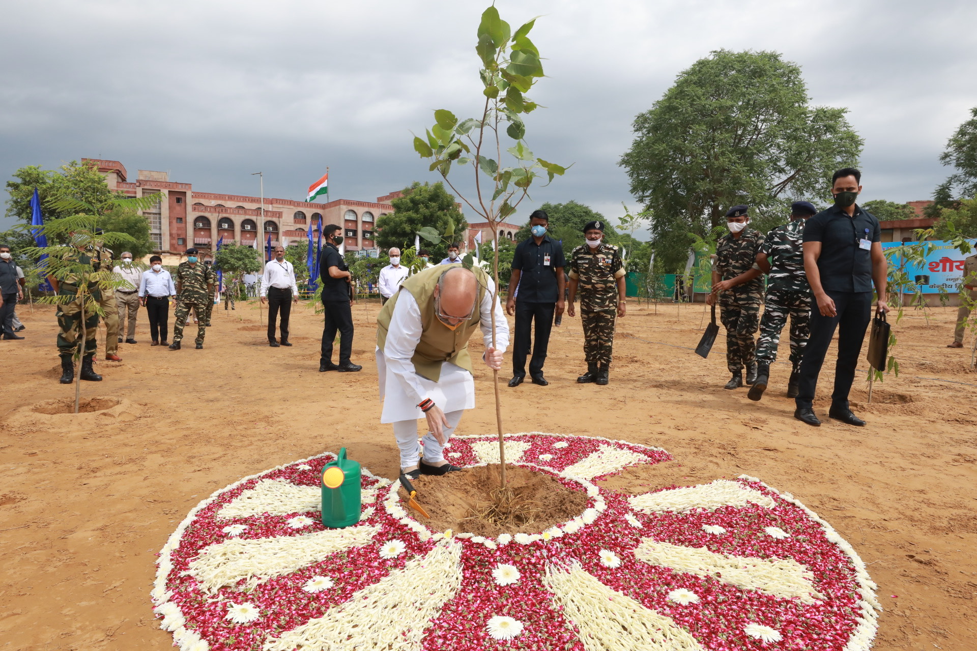 Shri Amit Shah at the nationwide tree plantation