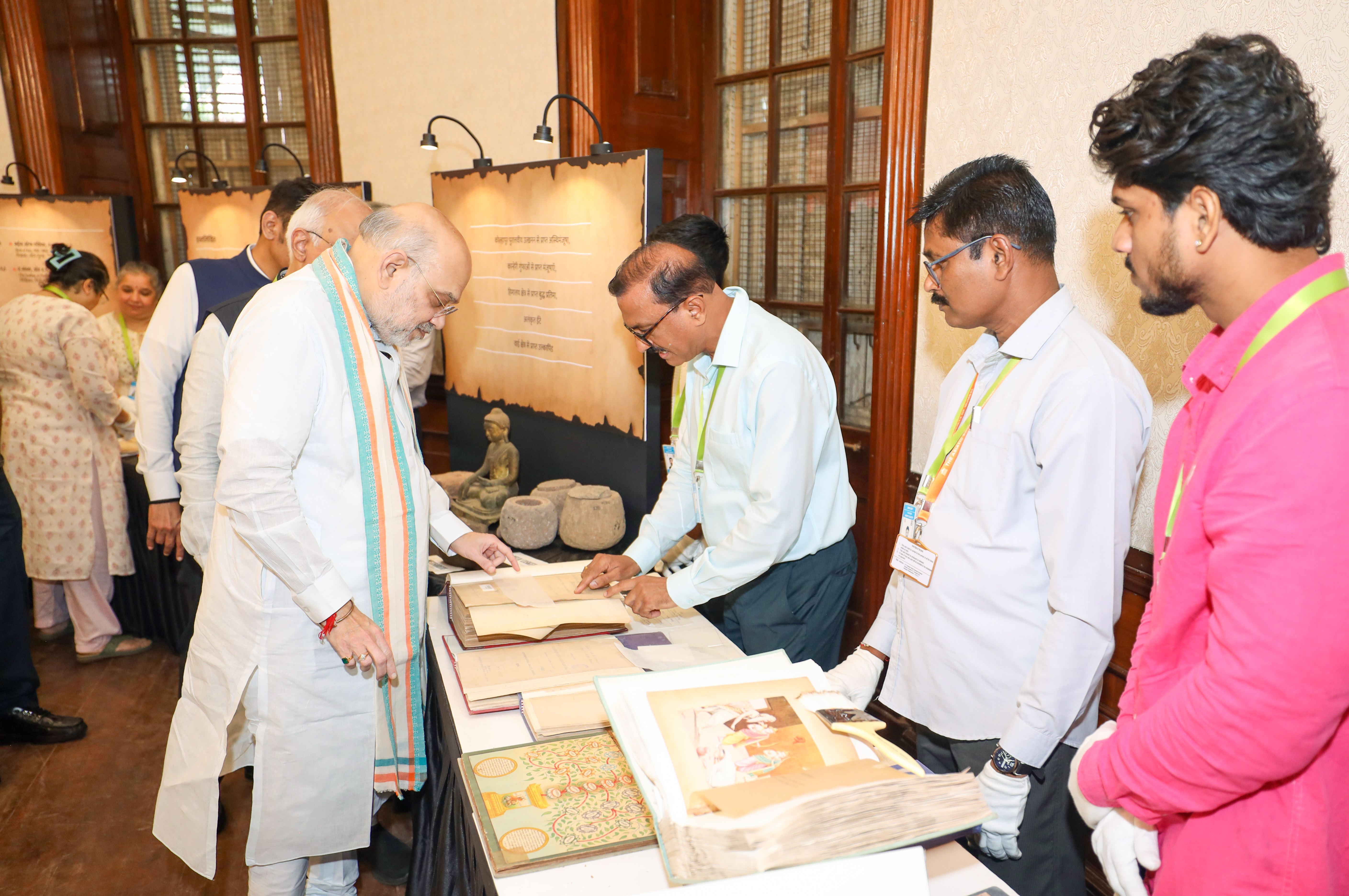 Minister of Cooperation Shri Amit Shah inaugurates ‘Ganesh Gyanarthi Exhibition’ organised by the Asiatic Society of Mumbai in Mumbai