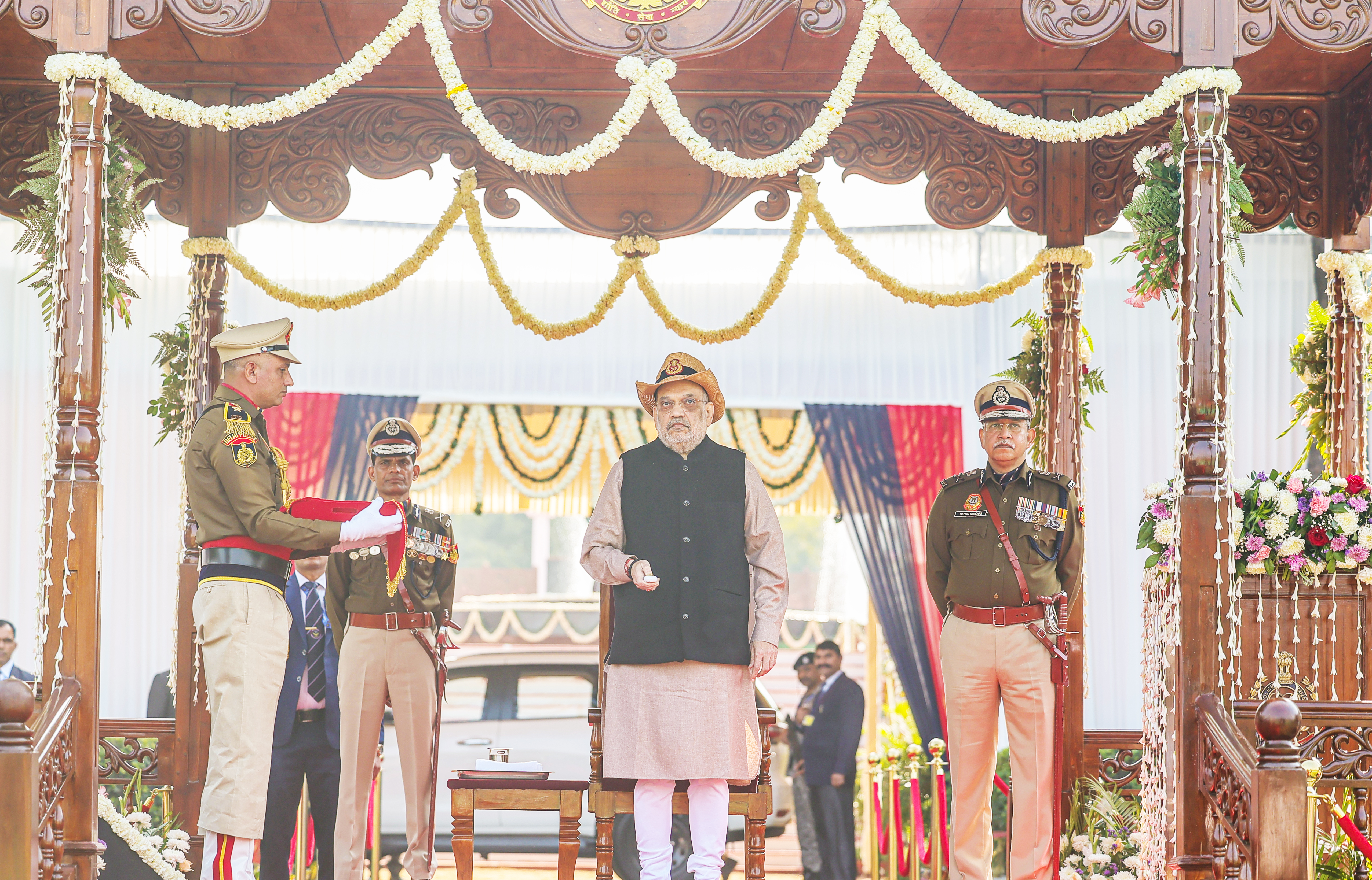 Shri Amit Shah addresses the 79th Raising Day ceremony of Delhi Police as the Chief Guest in New Delhi