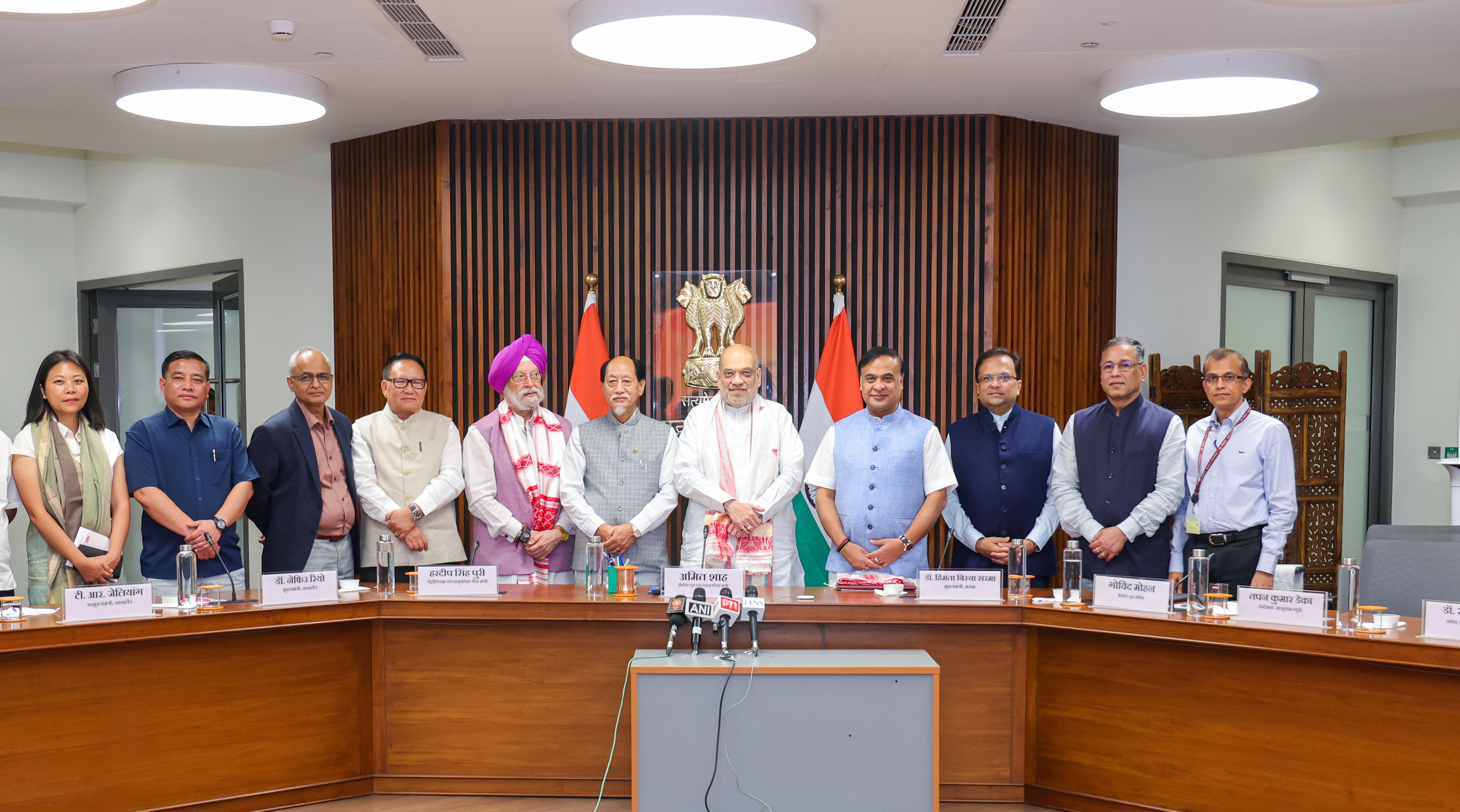  Shri Amit Shah, a tripartite MoU signed between Government of India, Assam and Nagaland for facilitating mineral oil operations in the Assam–Nagaland boundary areas
