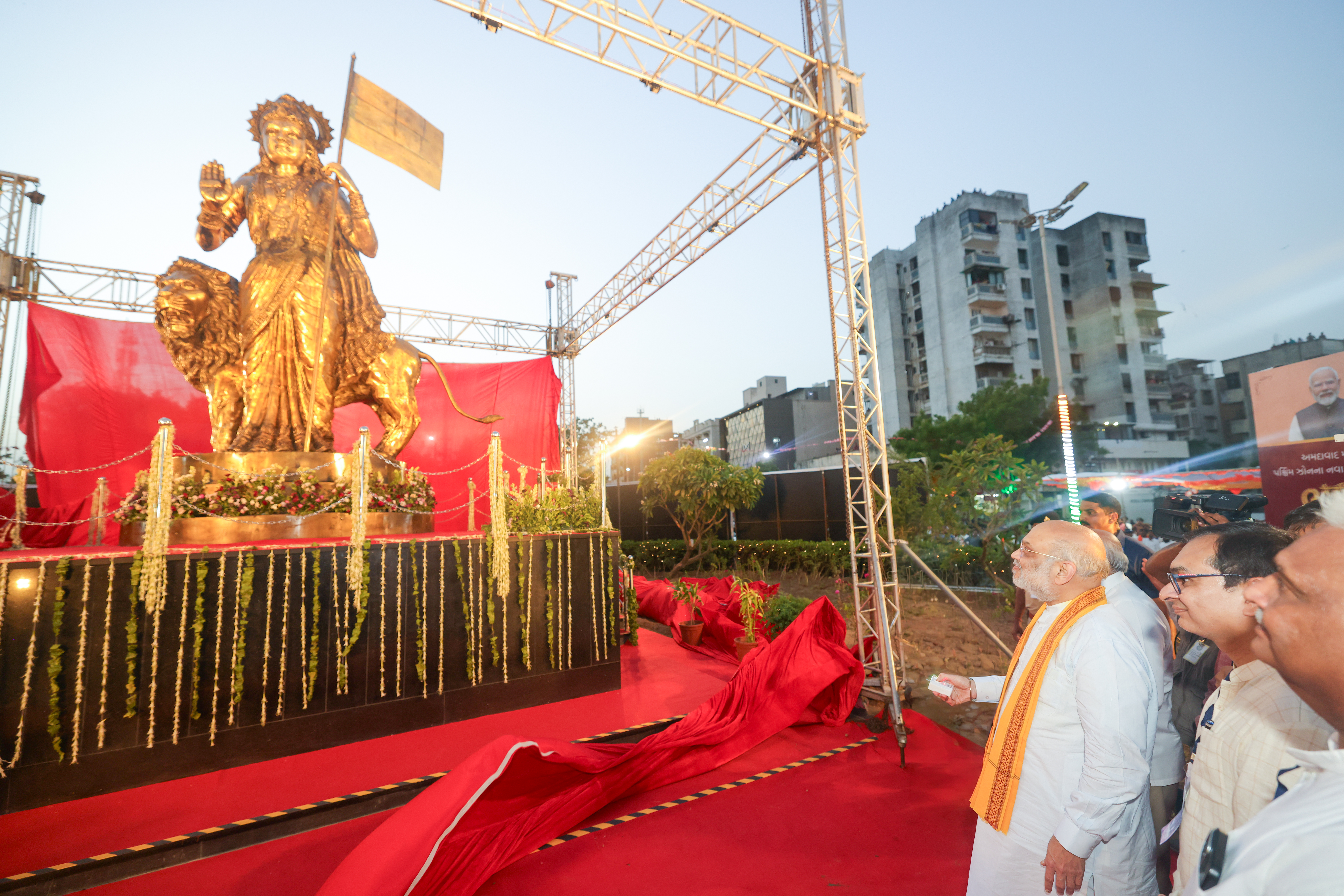  Shri Amit Shah inaugurated the newly developed ‘Bharat Mata Square’ built by AMC in Bheemjipura, Ahmedabad.