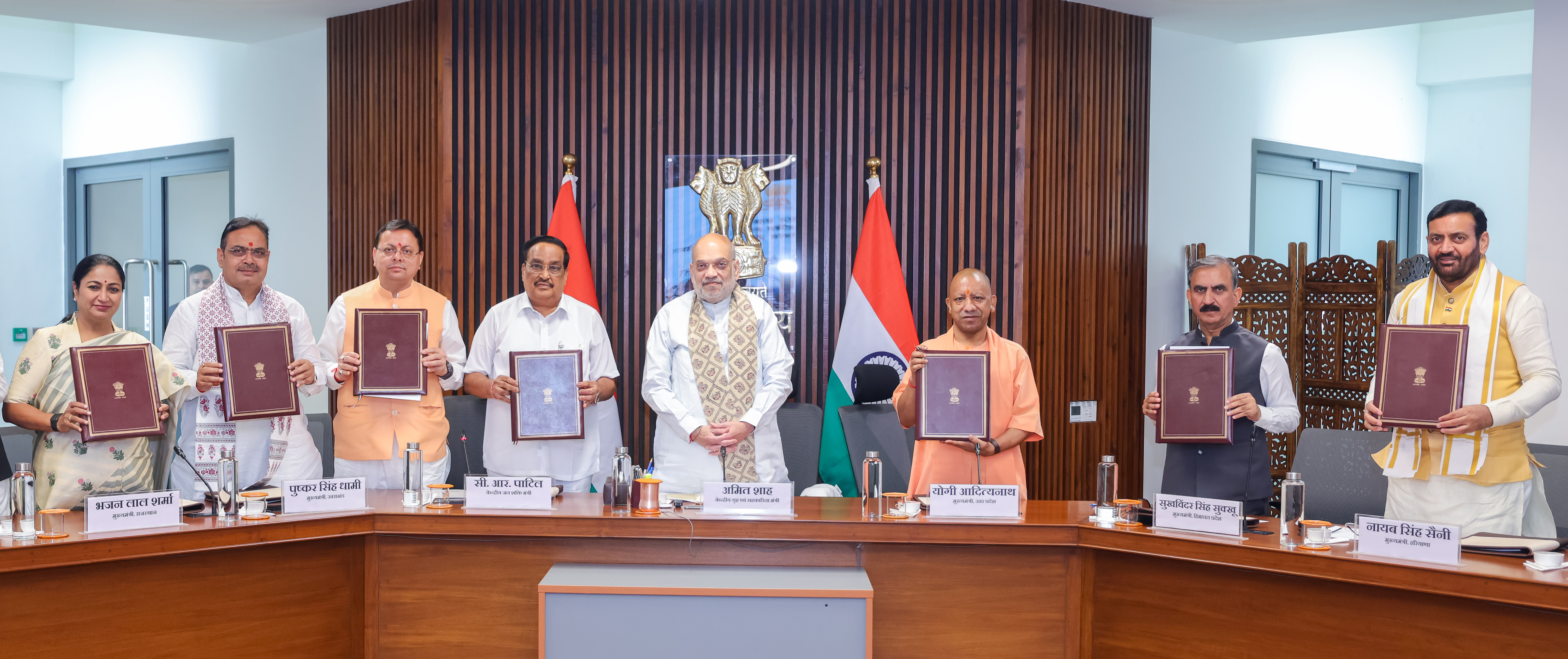Shri Amit Shah and Union Jal Shakti Minister Shri C. R. Patil, CMs of Uttar Pradesh, Uttarakhand, Himachal Pradesh, Rajasthan, Delhi and Haryana signed the Kishau Multipurpose Project agreement