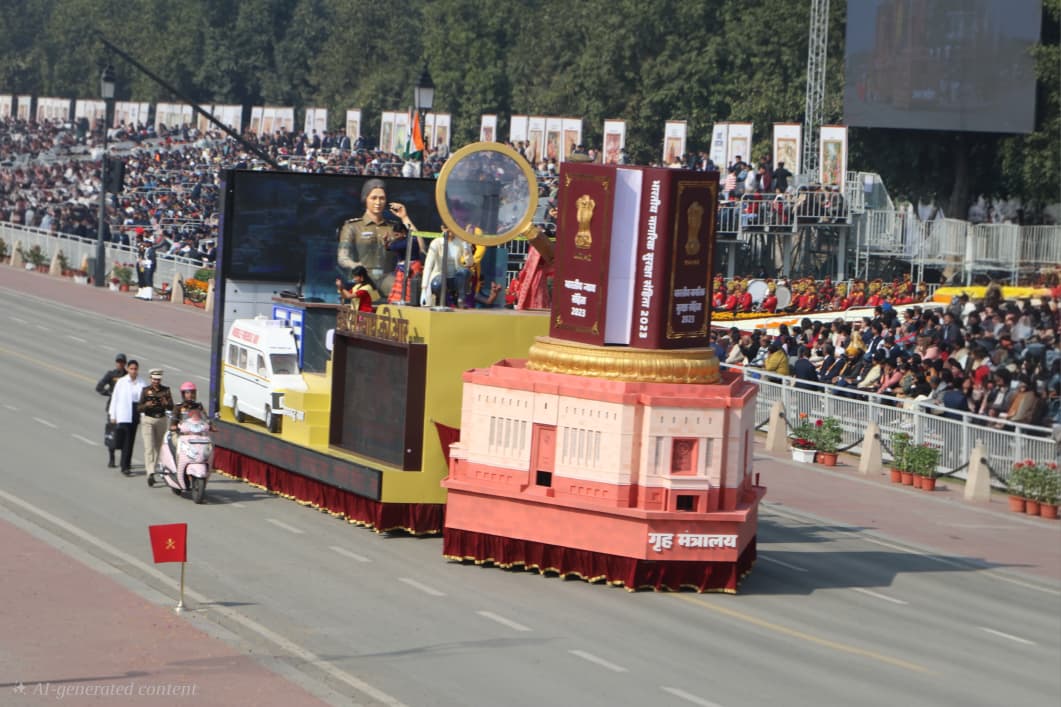 MHA Tableau showcasing implementation of Naveen Nyaya Sanhitas and Technology-Driven Justice Reforms